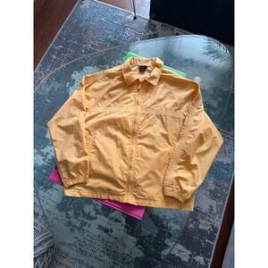 Nike Women's Y2K Zip Up Yellow Windbreaker Vintage Jacket